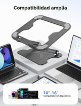 JCZT Soporte Ajustable para Laptop de Escritorio, Elevador Plegable...