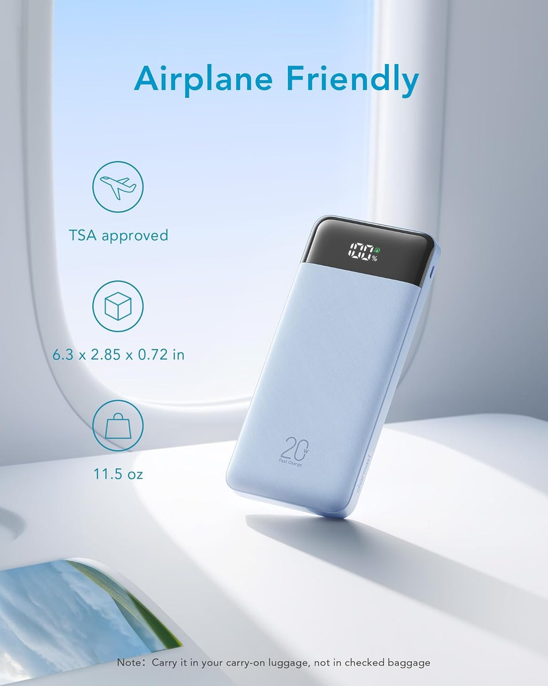 Charmast 20000mAh Cargador Portátil con Cables Integrados, Banco de...