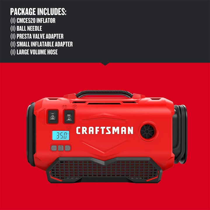 CRAFTSMAN V20 Inflador con Cargador Rápido, Batería Vendida por Sep...