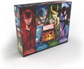 Marvel Dice Throne Caja de 4 Héroes con Scarlet Witch, Thor, Loki y Spider-Man - Juego de Dados Competitivo para 2-4 Jugadores, Negro