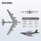 1:200 Escala B-52H Stratofortress Stratofortress Strategic Bomber Modelo de aviones militares Modelos de aleación para colección o regalo