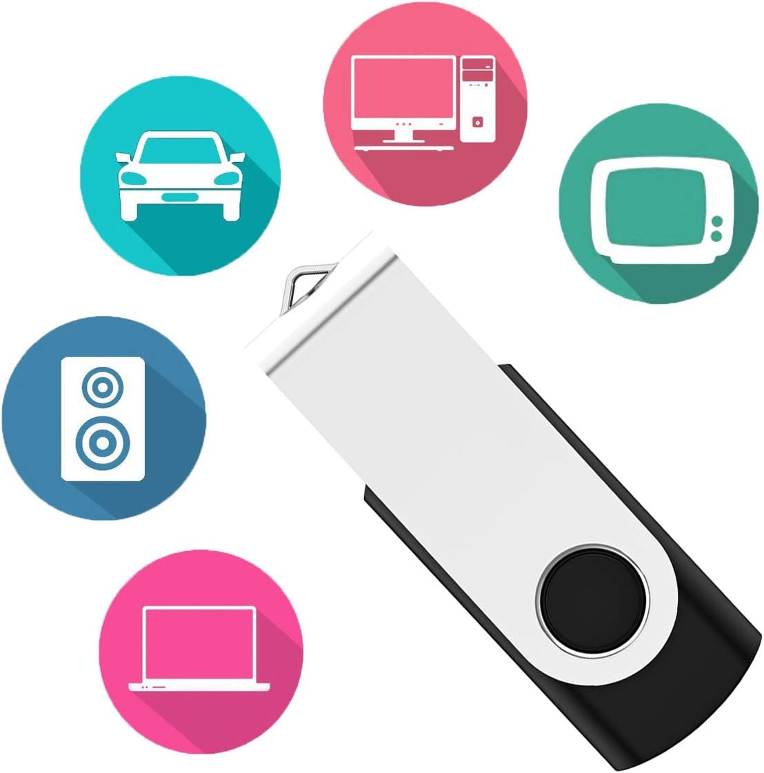 Unidad flash USB de 2 GB, paquete de 20 unidades flash USB 2.0 a gr...