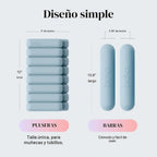 Bangles - Juego de 2 mancuernas para muñeca y tobillo de 2 libras y barras