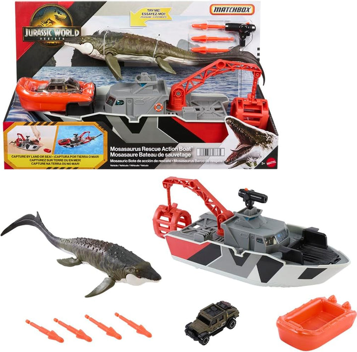 Mattel Matchbox - Juego de autos de juguete Jurassic World