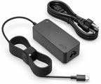 Superer Cargador USB-C de 65W para portátil Lenovo ThinkPad X1 T14 T14s T15 E14 E15 T480s T490 E480 Yoga 6 7 7i 9i IdeaPad Slim Flex Thinkbook 13s 14 15 16 Chromebook Computadora Adaptador de energía CA Type-C