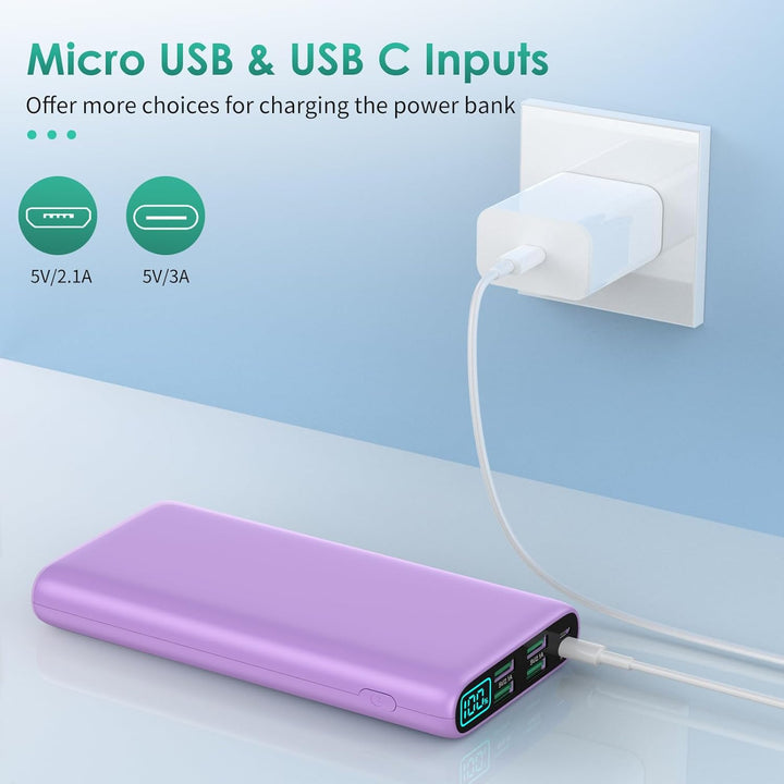 Cargador portátil de 38800 mAh, banco de energía con pantalla LCD,...