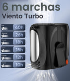 Ventilador de cintura portátil AI, 6 velocidades de 16000 rpm, fluj...