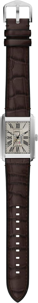 Fossil Carraway Reloj automático con esfera beige ME3272