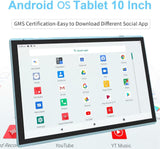 Tablet de 10 pulgadas con estuche protector y lápiz táctil, tableta...