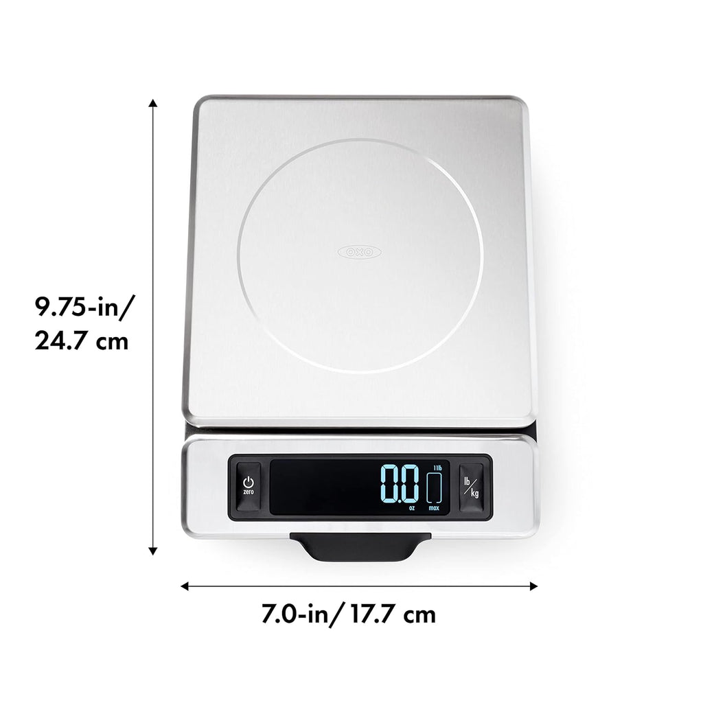 OXO Good Grips - Báscula digital de cocina de 11 lb