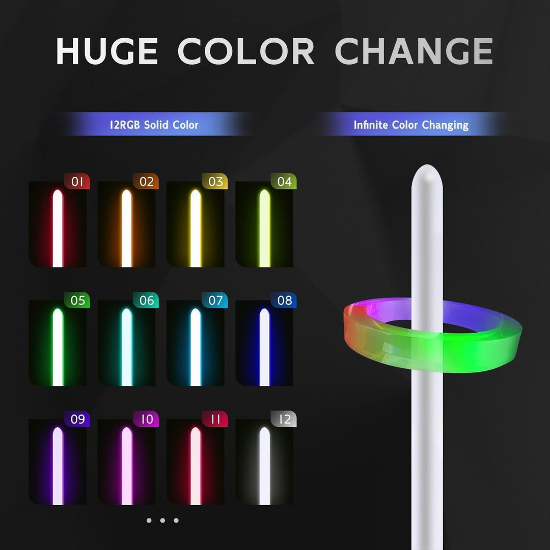 BSTSABER Hoja fuerte de sable de luz RGB Dueling, diámetro de 1.0 p...