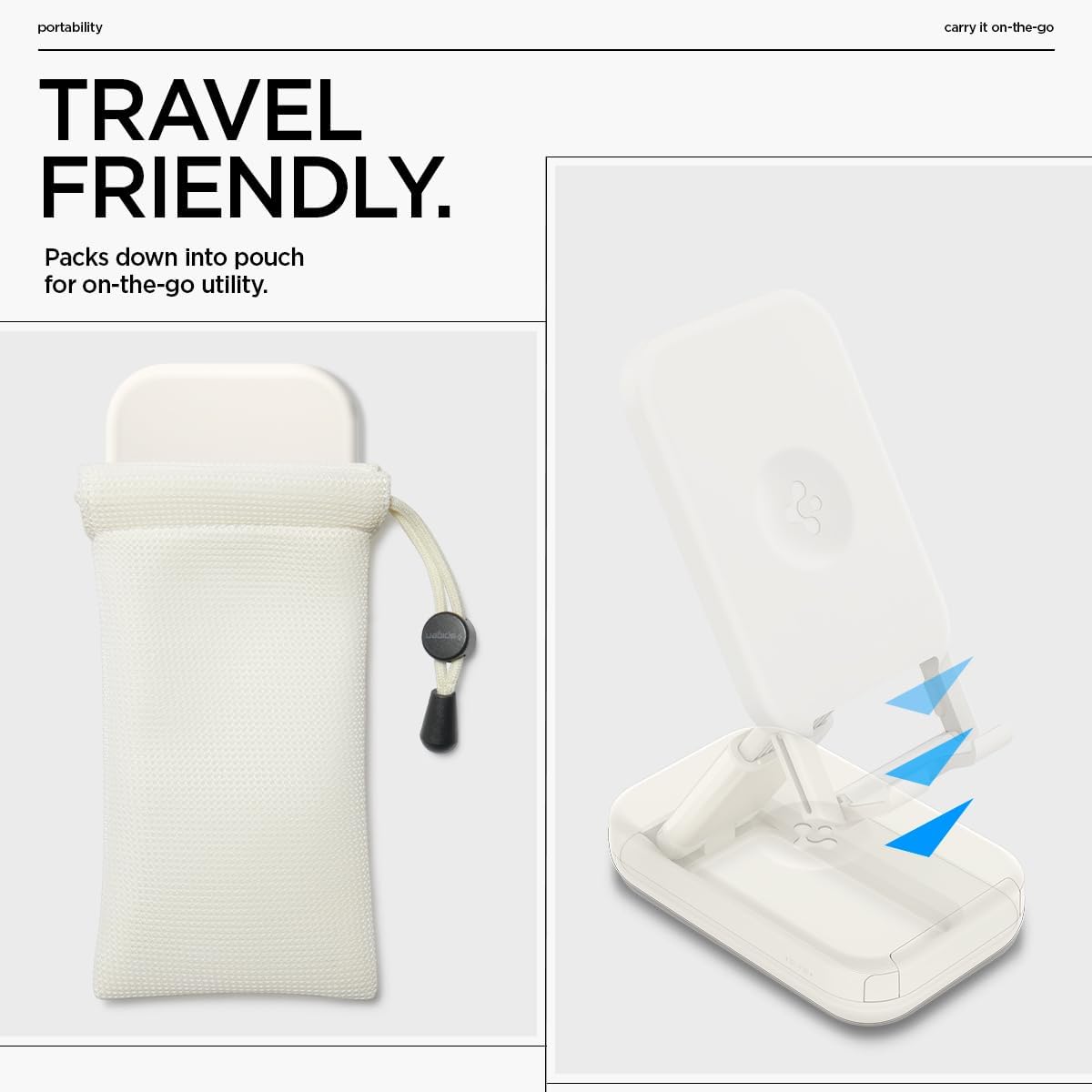 Spigen para soporte de teléfono, compatible universal, ajustable y portátil
