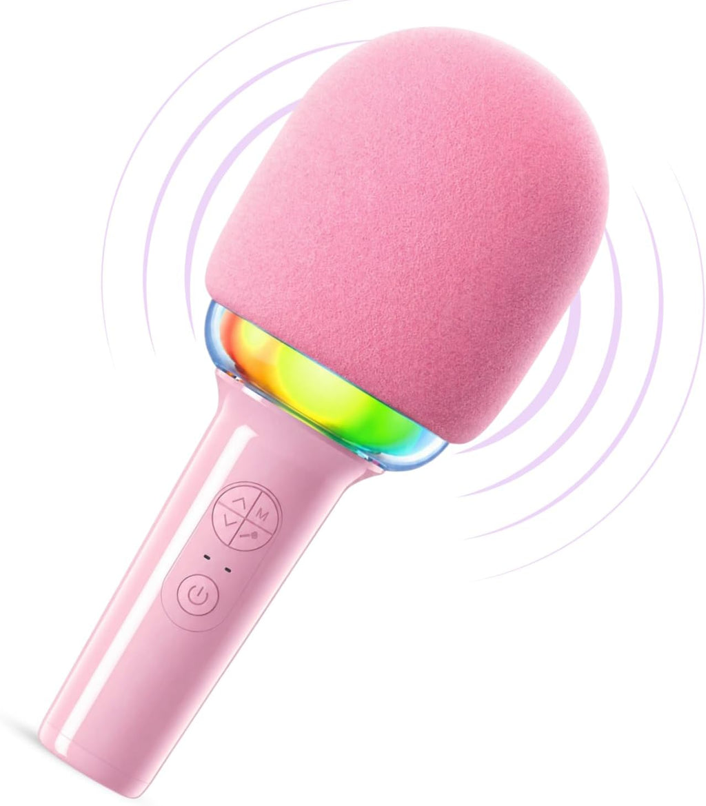 Joomie - Micrófono de karaoke para niños de 3 a 10 años, micrófono inalámbrico Bluetooth y altavoz