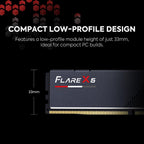 G.SKILL Flare X5 Series DDR5 RAM (AMD EXPO e Intel XMP 3.0) 32GB (2x16GB) Hasta 6000MT, 32 GB, Negro