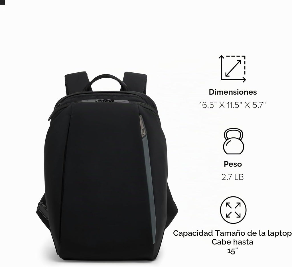 TUMI Axis Mochila mediana de 20 litros, se adapta a portátiles de hasta 15