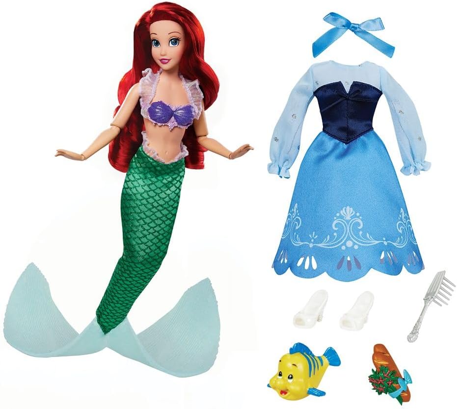 Disney Store Muñeca oficial de Ariel Story, de 11 pulgadas, incluye...