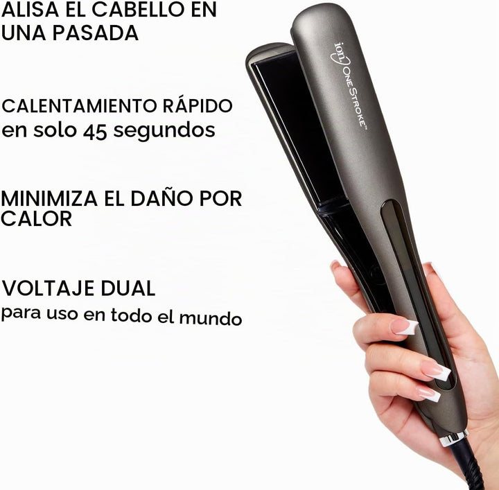 Ion Plancha plana de un solo trazo de 1.5 pulgadas