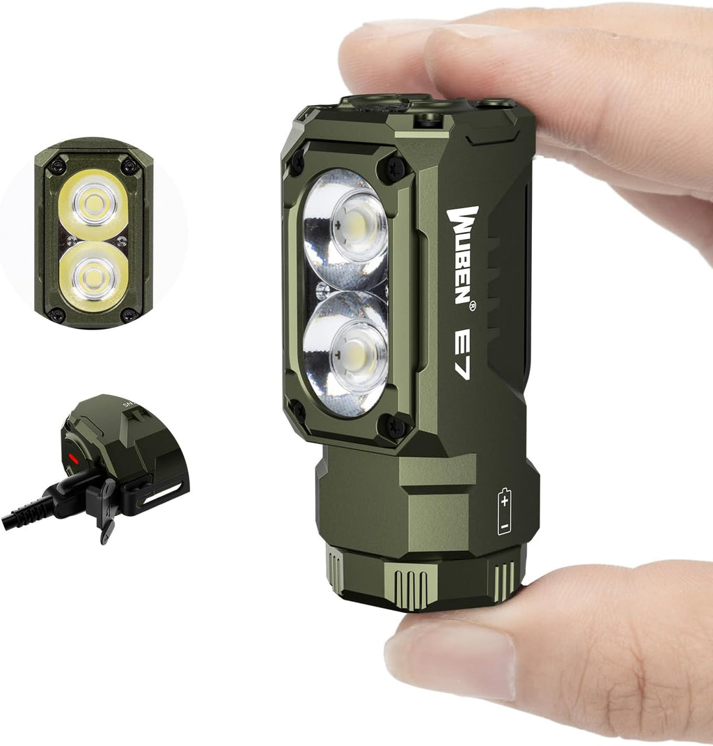 WUBEN E7 1800 Lm Hight Lumen Mini linterna con imán