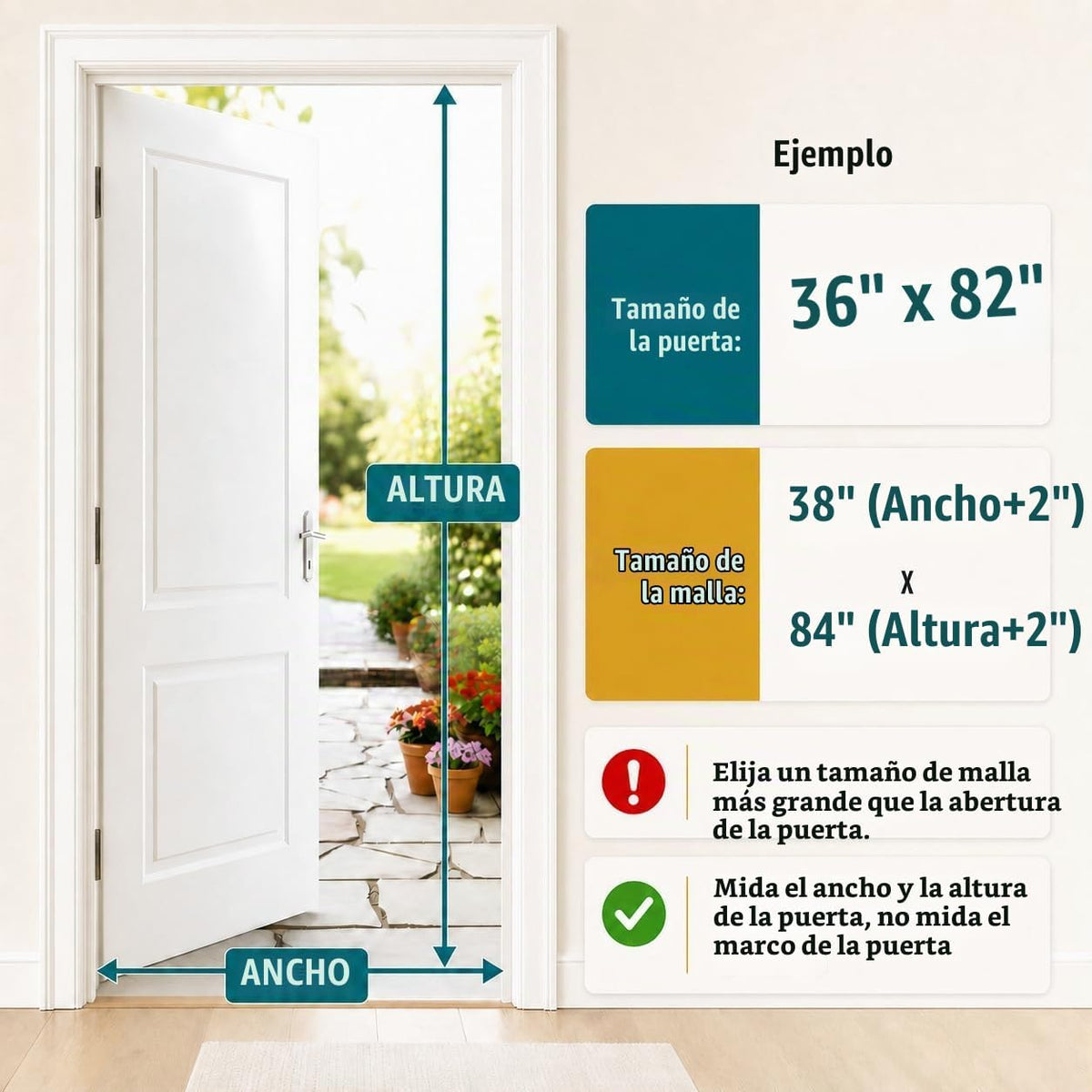 Puerta Mosquitera Magnética Premium, Malla Reforzada Pesada, Tejido Ultra Denso, Cierre Automático Suave, para Mascotas y Niños – Sin Manos, Sellado sin Grietas
