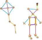 Tinkertoy - Juego de construcción retro de lata - 85 piezas