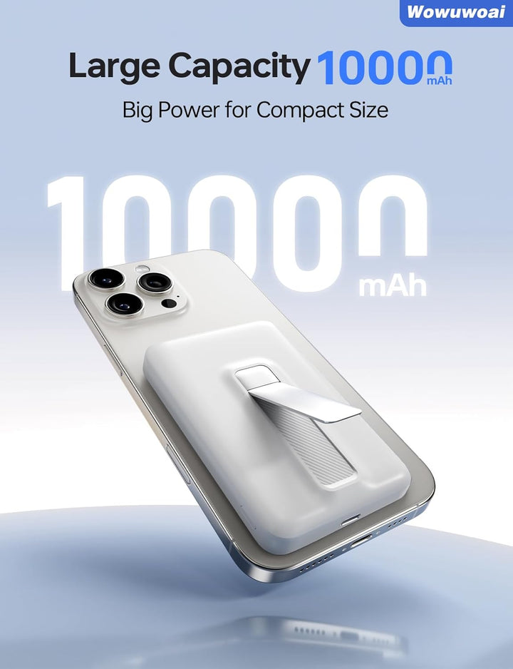 Wowuwoai Cargador portátil Magsafe, banco de energía inalámbrico de...