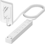 LIDER Extensor de salida protegido contra sobretensiones, 1 USB-A y 1 USB-C