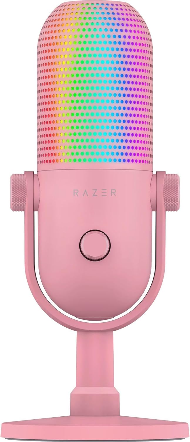 Razer Seiren V3 Chroma RGB, reactivo de transmisión y juegos, micrófono USB