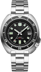 ADDIESDIVE Reloj de buceo automático para hombre H8 Reloj de pulsera de acero inoxidable mecánico NH35A/8215 Dial limpio zafiro sintético estéril sin logotipo