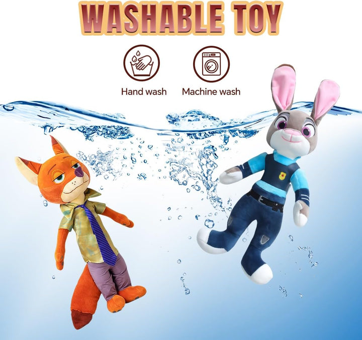 JuGuo Zootopia - Juguetes de peluche paquete de 2 Judy