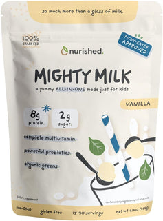 Nurished Vanilla Mighty Milk - Proteína diaria todo en uno para niñ...