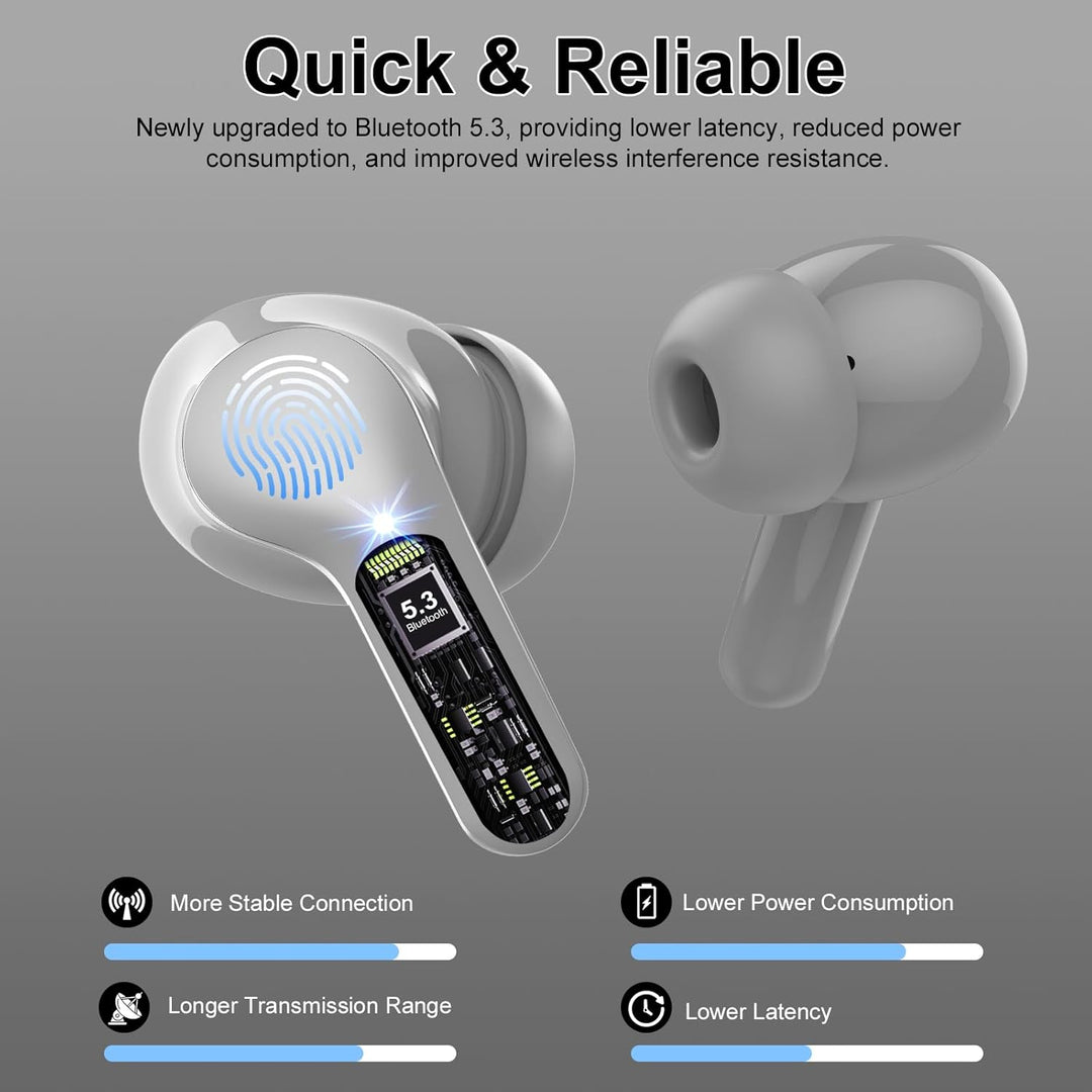 Auriculares inalámbricos, Auriculares Bluetooth 5.4 HiFi Estéreo, A...