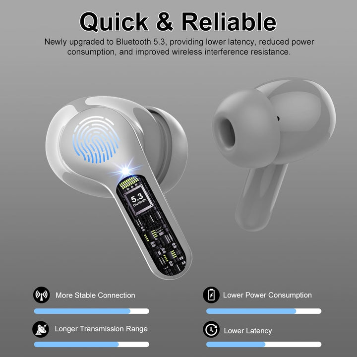 Auriculares inalámbricos, Auriculares Bluetooth 5.4 HiFi Estéreo, A...