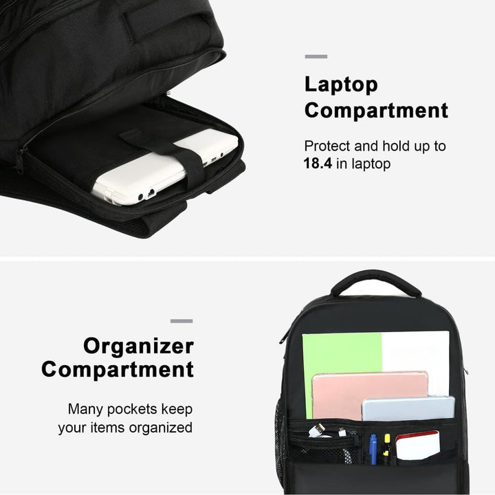 MATEIN - Mochila extra grande de 45L para viajes con laptop, mochil...