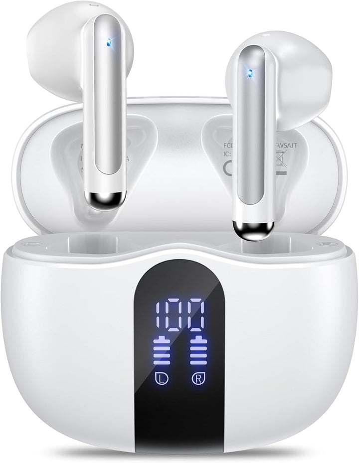 JYUESJKJ Auriculares inalámbricos, auriculares Bluetooth 5.4 estére...