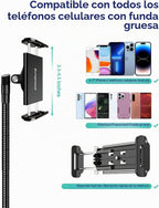 Elitehood Trípode de teléfono de 6.7 pies de alto con cuello de cisne de 17