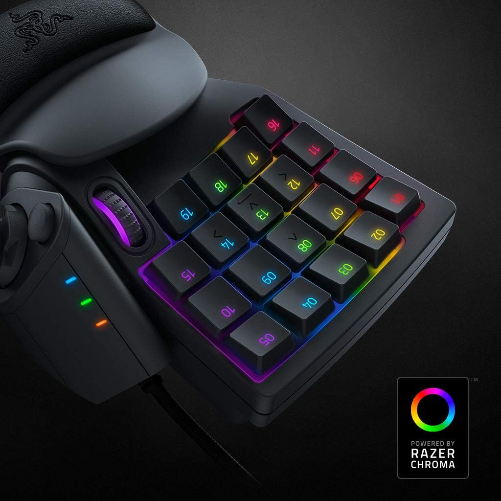 Razer Teclado de juegos Tartarus V2: Interruptores de teclas de mem...