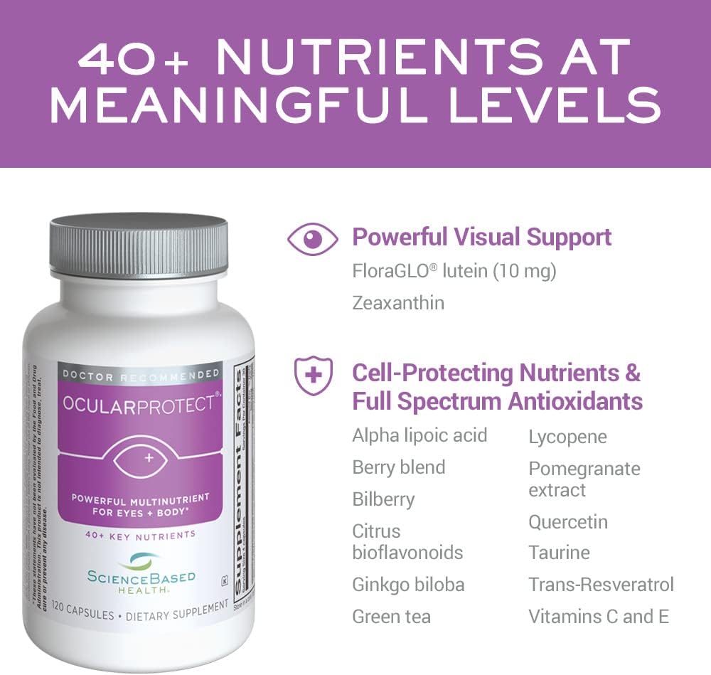 ScienceBased Health OcularProtect - Multivitamínico diario con apoy...