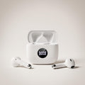 Auriculares inalámbricos Bluetooth 5.4, Auriculares con pantalla LED de energía estéreo 6D, Auriculares Bluetooth intrauriculares con micrófono de cancelación de ruido, Reproducción de 40H, estuche