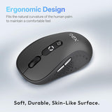 XBG B15 Ratón inalámbrico Tri-Mode, Bluetooth 5.0\/4.0 y 2.4G, 5 ni...