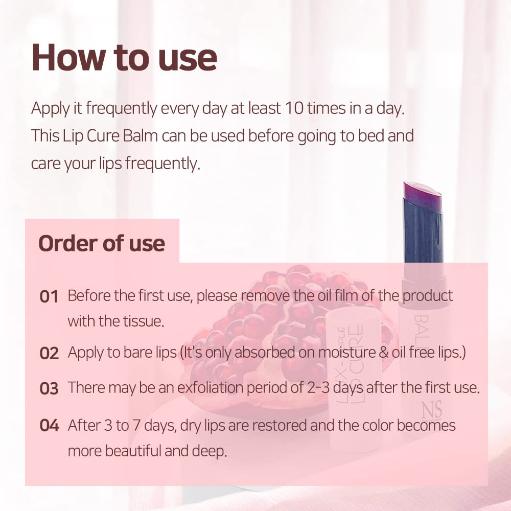 Lux Triple Lip CURE Glossy Balm HERA (rosa rojo) (0.17 onzas) 4 mil...