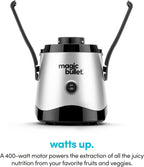 Licuadora Mini Magic Bullet con Taza, Negra y Plateada