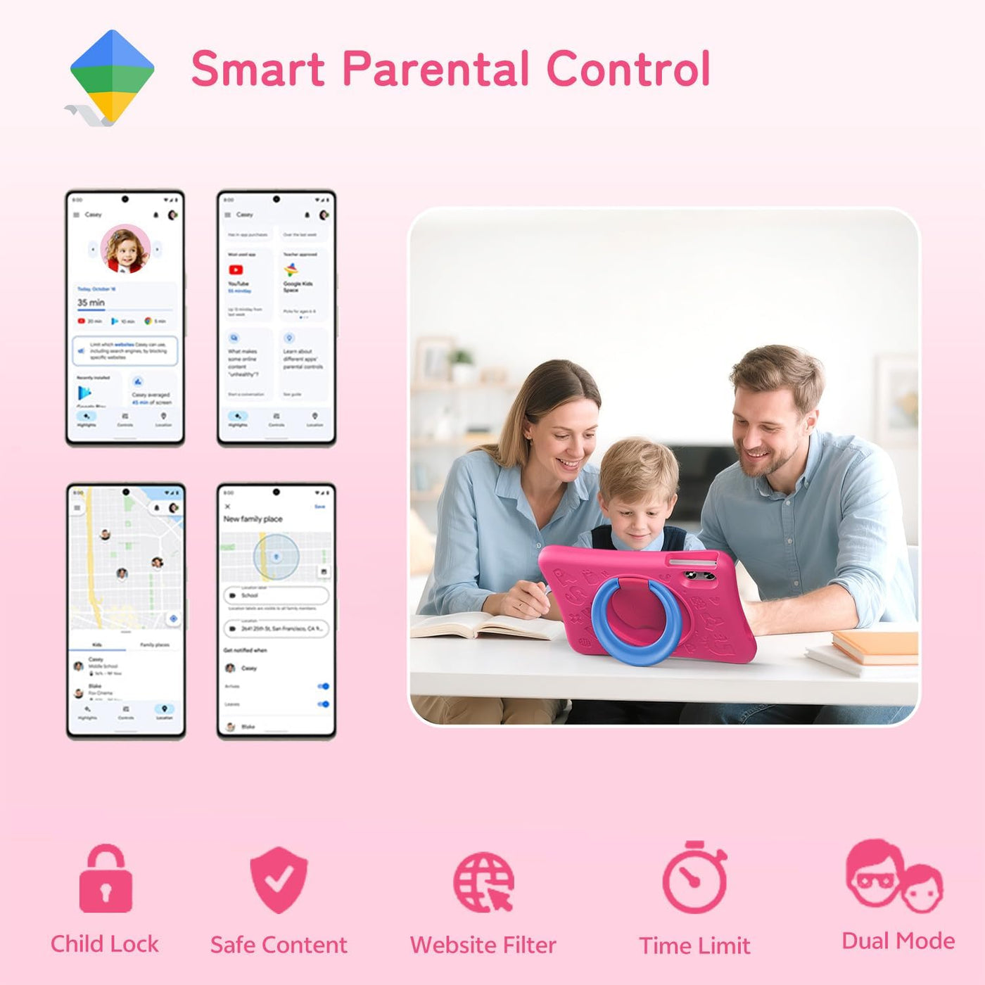 SVITOO Tablet para niños de 10 pulgadas, tabletas Android para niño...