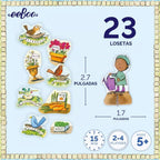 eeBoo - Juego de mesa Gathering a Garden, conteo de plantas, edades de 5
