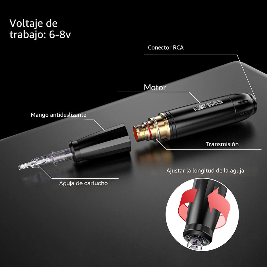 Kit de Pistola de Tatuaje Cartucho Kit de Máquina de Tatuaje Kit de...