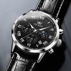 OLEVS Relojes para Hombres Lujo Cara Grande Relojes Resistente al Agua