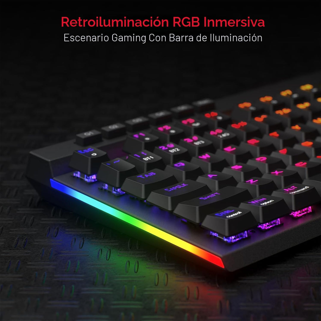 Redragon K580 PRO teclado inalámbrico RGB para juegos, teclado mecá...