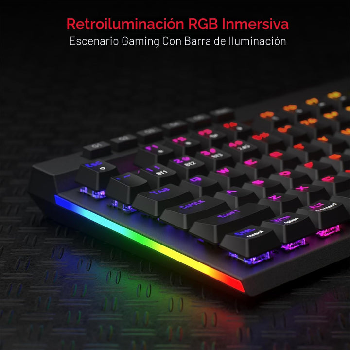 Redragon K580 PRO teclado inalámbrico RGB para juegos, teclado mecá...