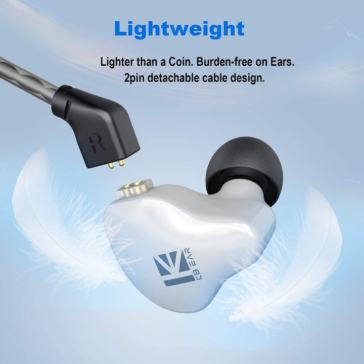 YINYOO KBEAR KS1 - Auriculares con cable con graves, auriculares in...