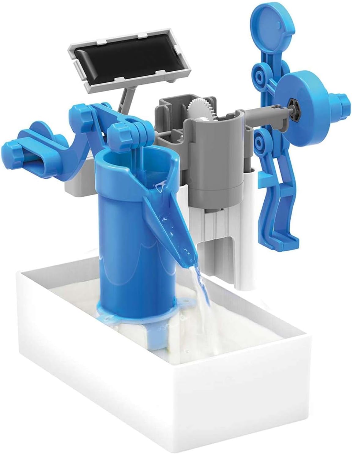 4M Green Science Hybrid - Kit de bomba de agua solar híbrida para niños de 5 a 12 años, experimento STEM con energía solar o batería, juguete de energía renovable de bricolaje, regalo educativo de ciencia
