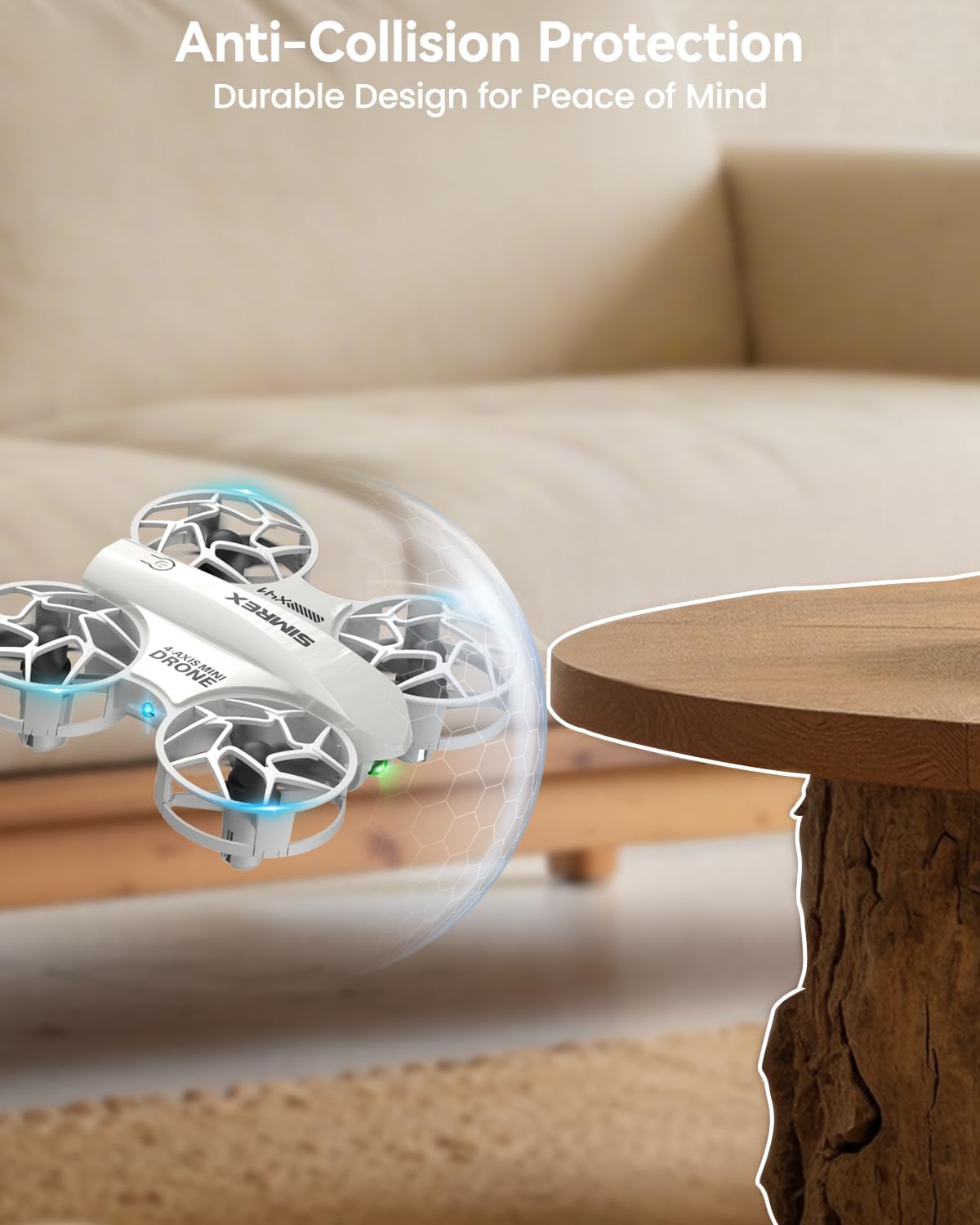 SIMREX Mini dron para niños y principiantes: regalo de juguete para niños a